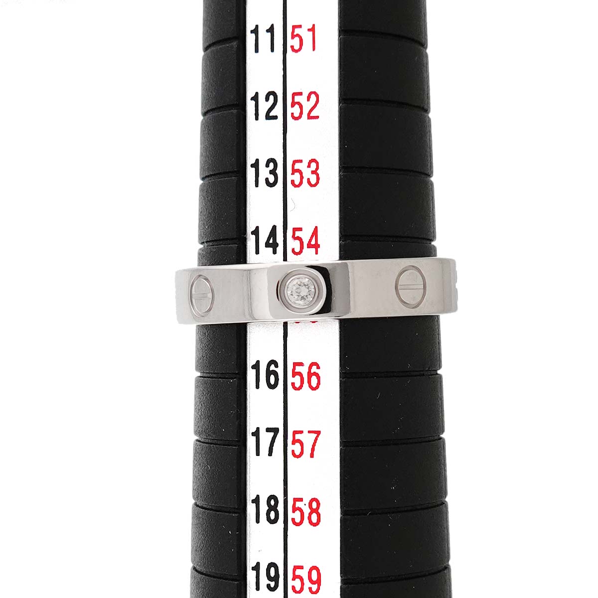 Love SM Diamond 1P Ring 18K WG 750 size55 6.75-7.25(US)