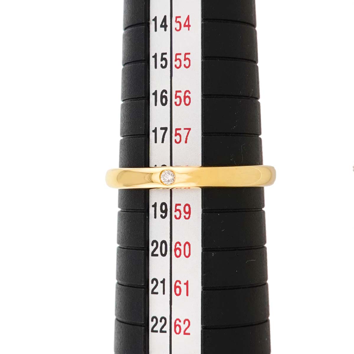 Stacking Diamond 1P Ring 18K Yellow Gold 750 Size8.25(US)