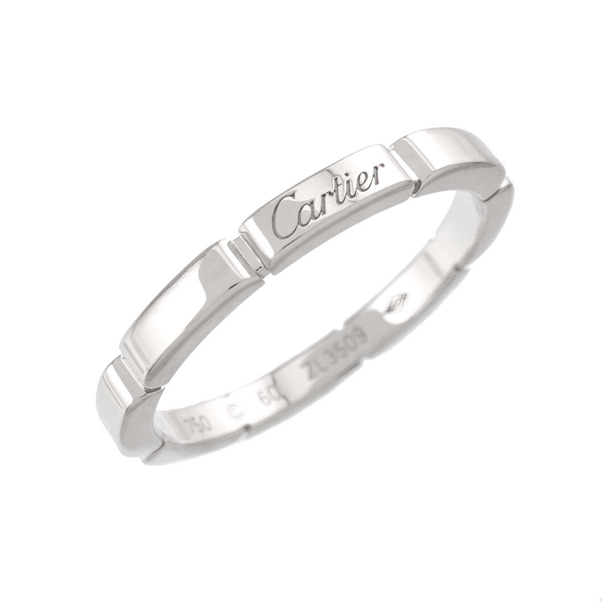 Maillon Panthere Ring 18K White Gold 750 Size60 8.75-9(US)