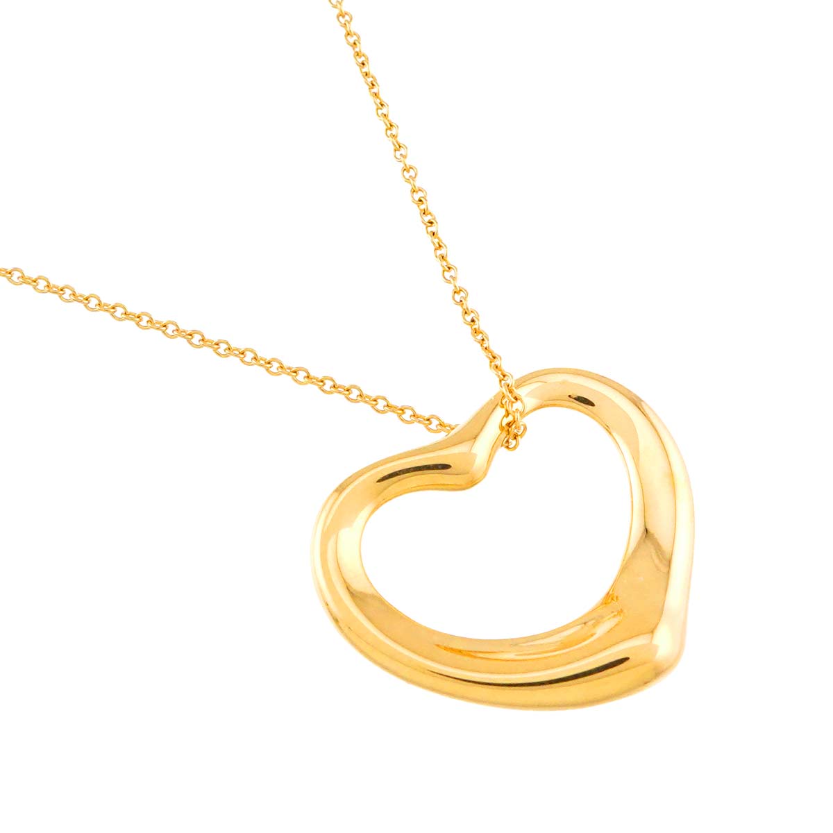 Open Heart Necklace 18K Yellow Gold 750