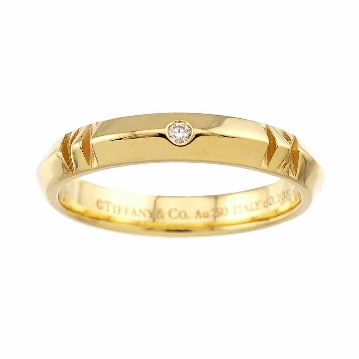 Atlas Diamond 0.10ct Ring 18K Yellow Gold 750 Size12.25(US)