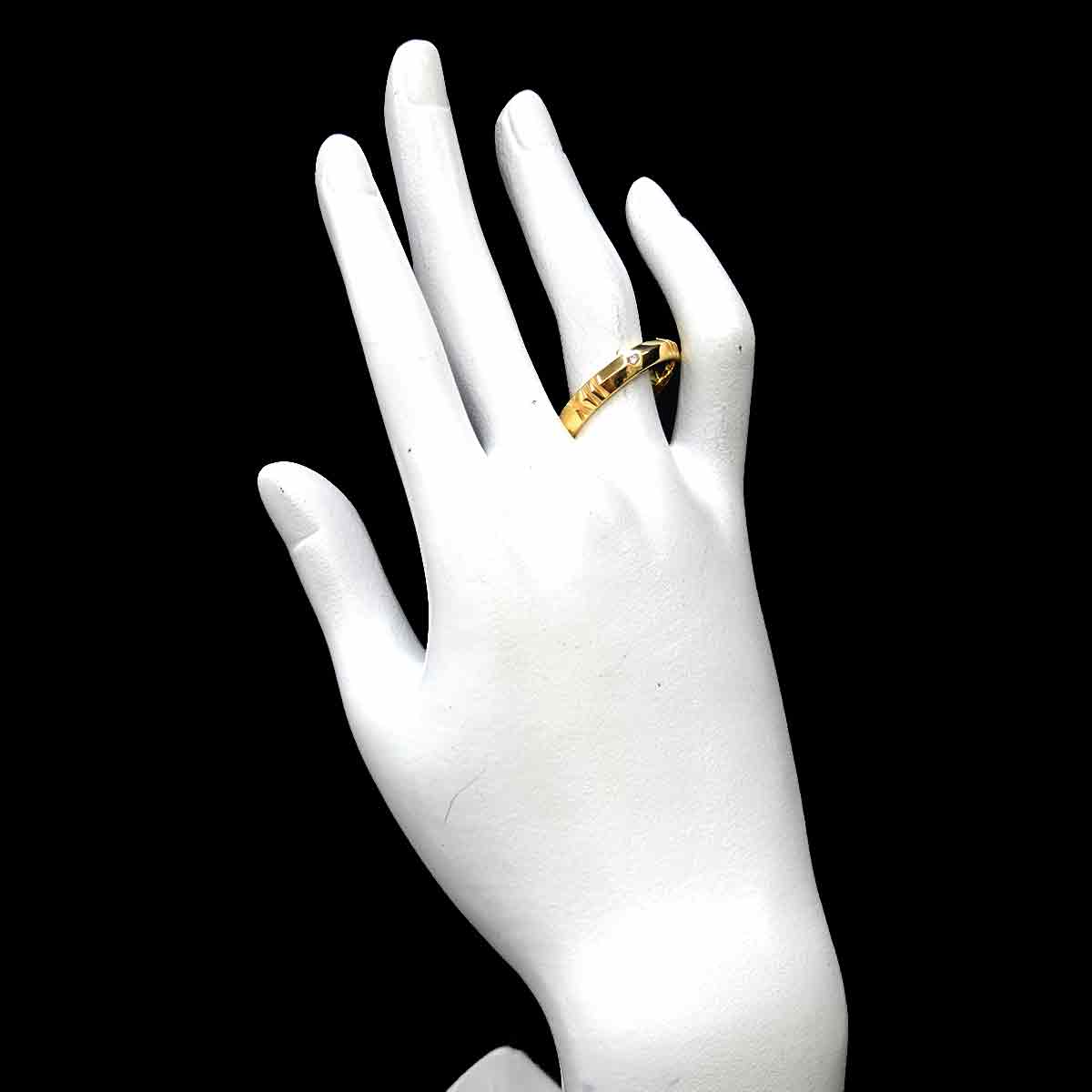 Atlas Diamond 0.10ct Ring 18K Yellow Gold 750 Size12.25(US)