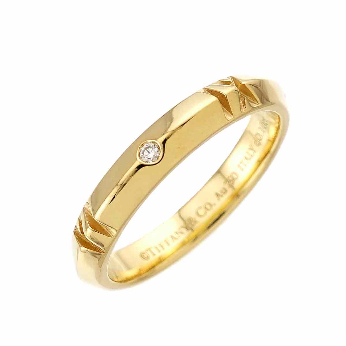 Atlas Diamond 0.10ct Ring 18K Yellow Gold 750 Size12.25(US)