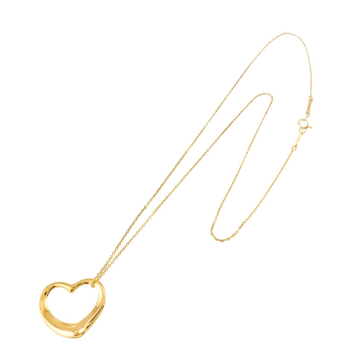 Open Heart Necklace 18K Yellow Gold 750
