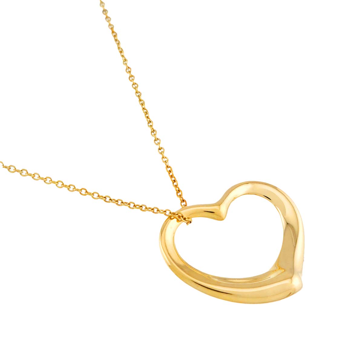 Open Heart Necklace 18K Yellow Gold 750