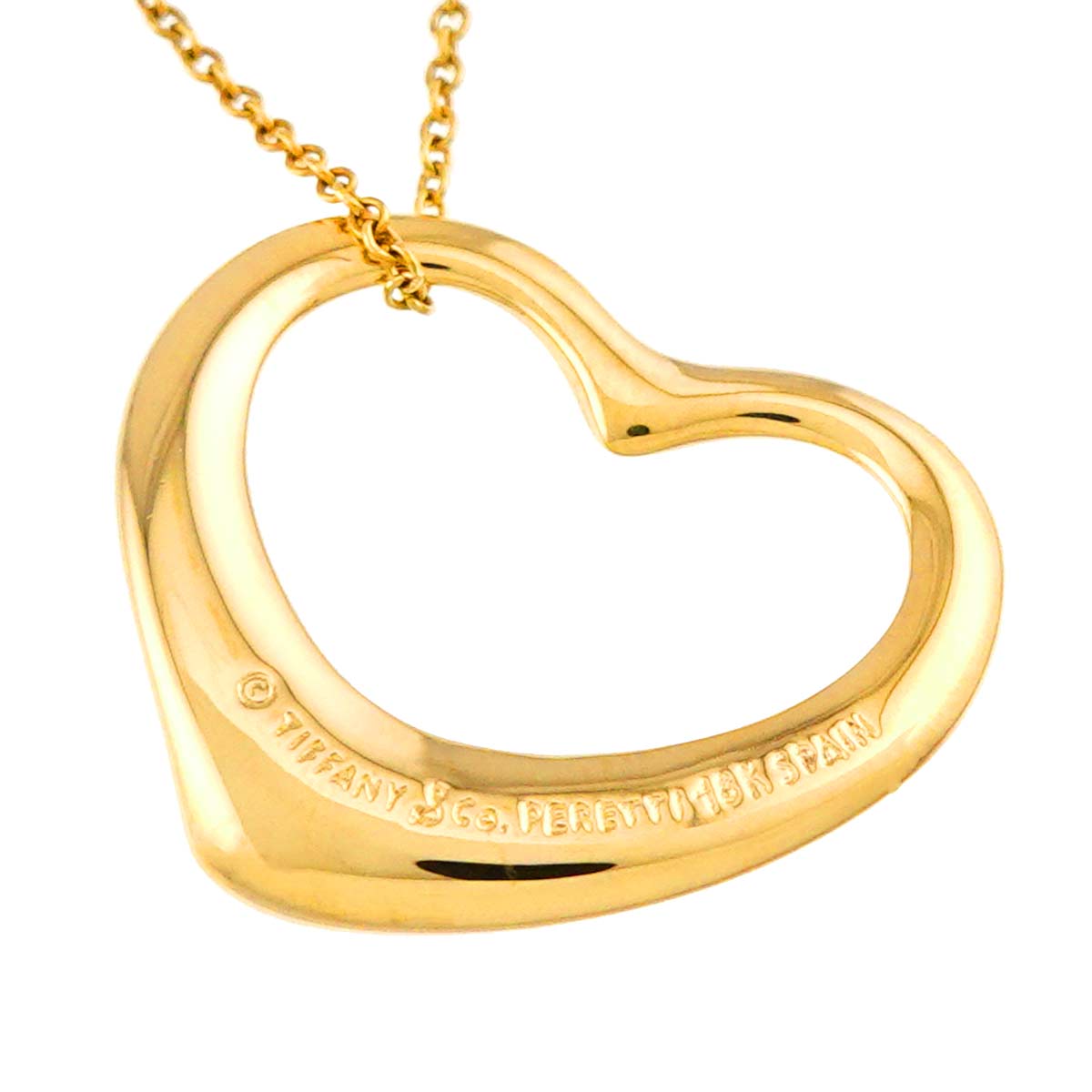Open Heart Necklace 18K Yellow Gold 750