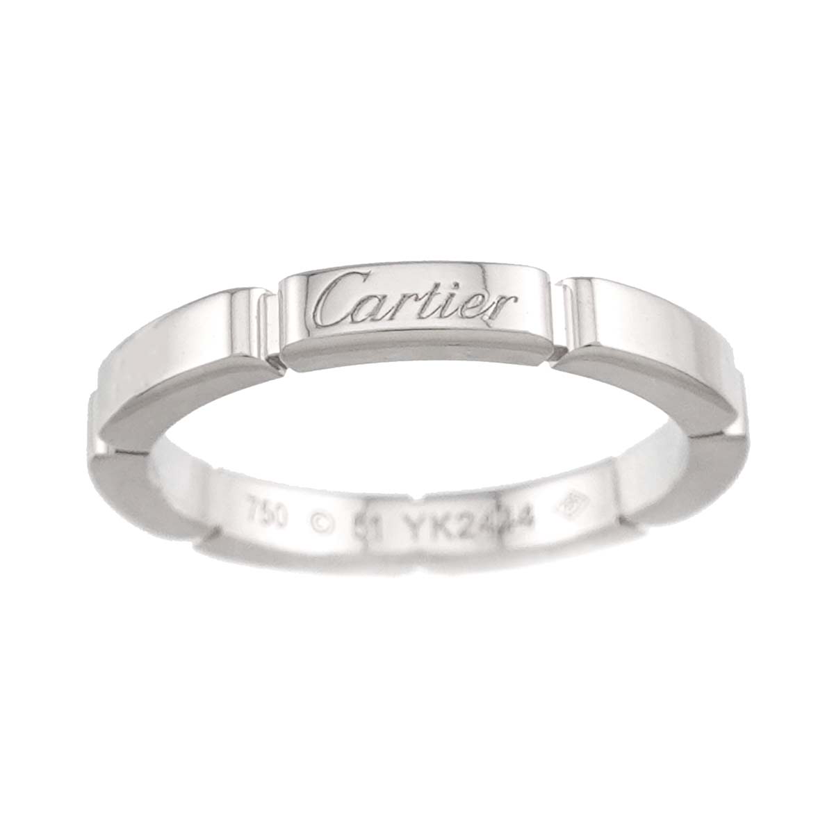 Maillon Panthere Ring 18K White Gold 750 Size51 5.5-5.75(US)