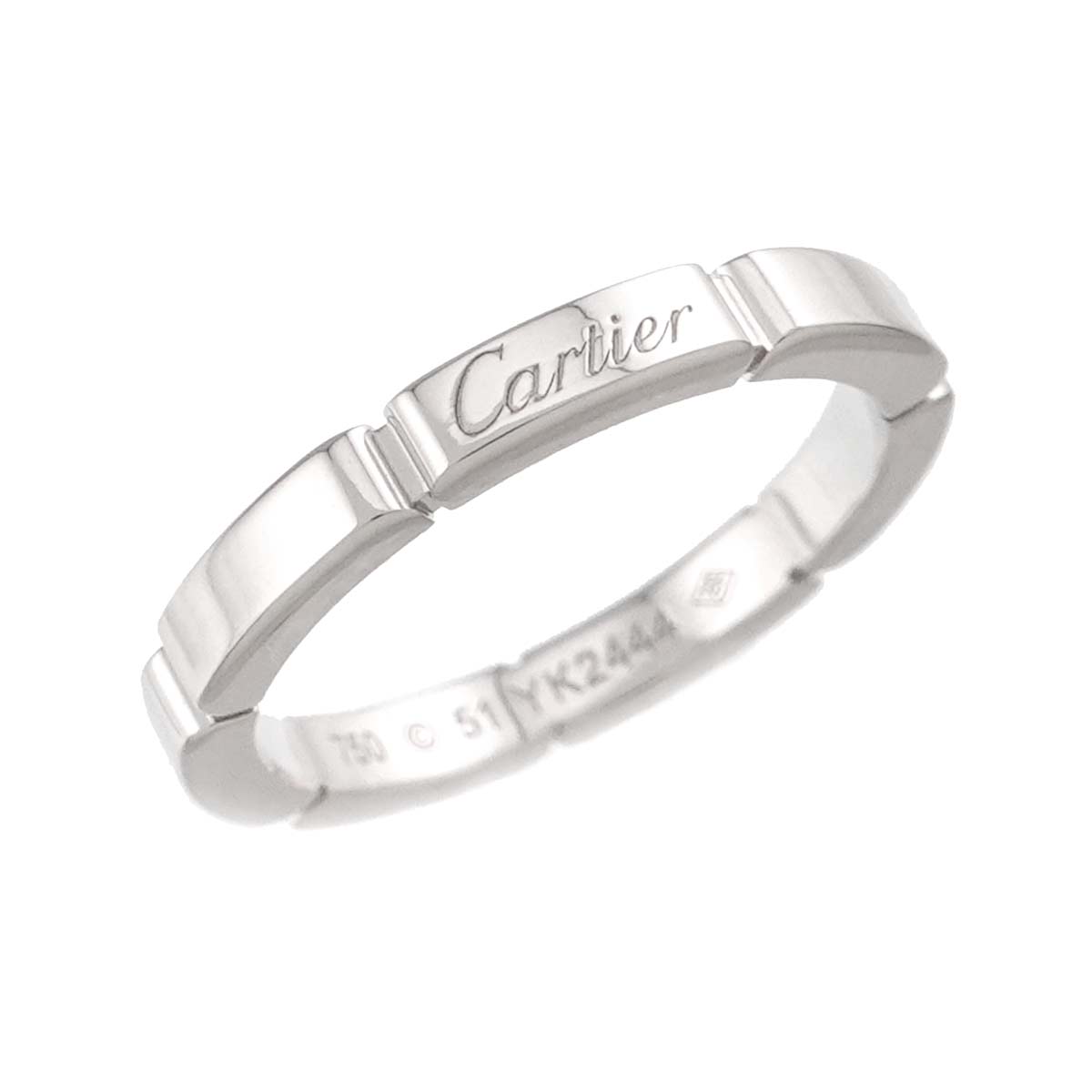 Maillon Panthere Ring 18K White Gold 750 Size51 5.5-5.75(US)