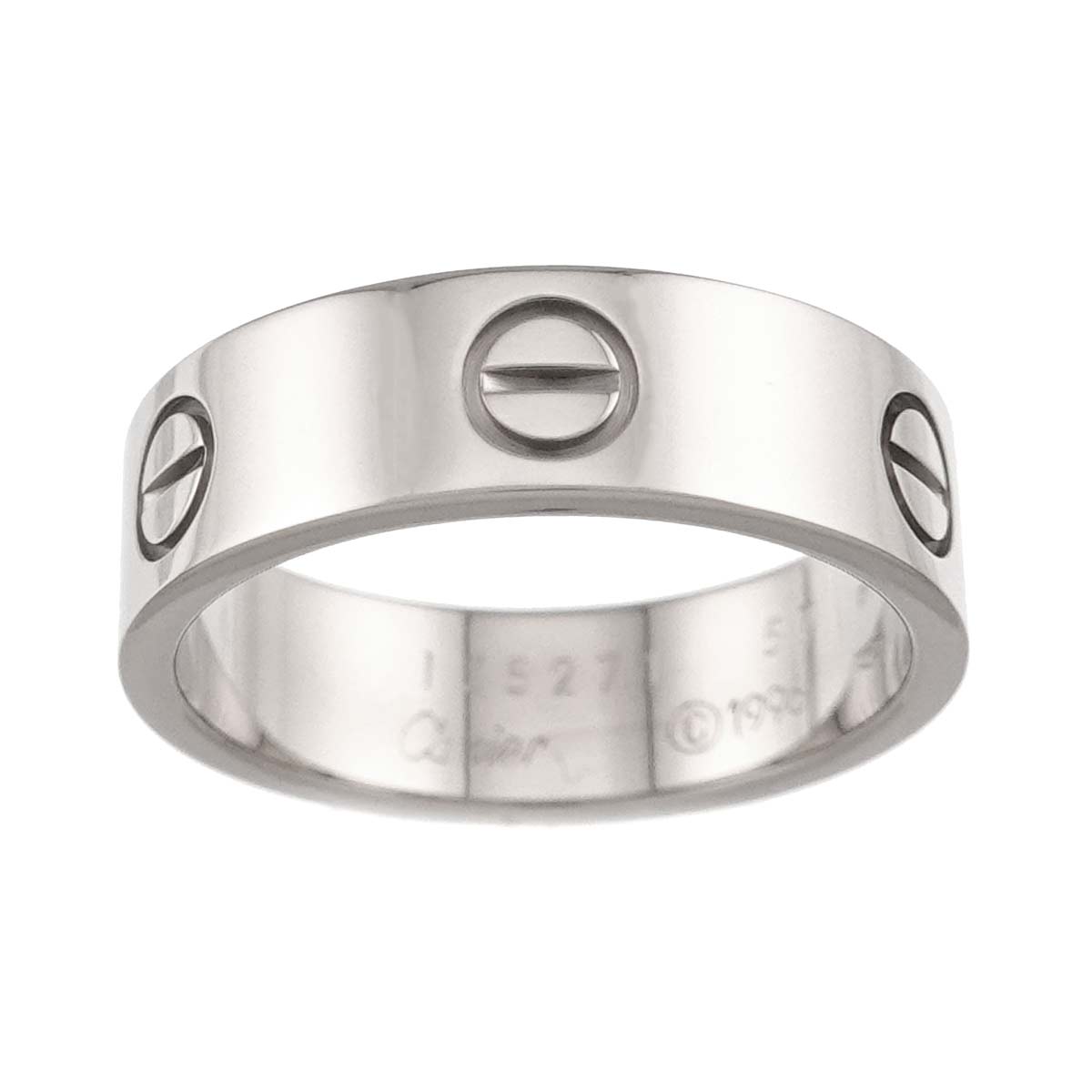 Love Ring 18K White Gold 750 size57 7.5(US)
