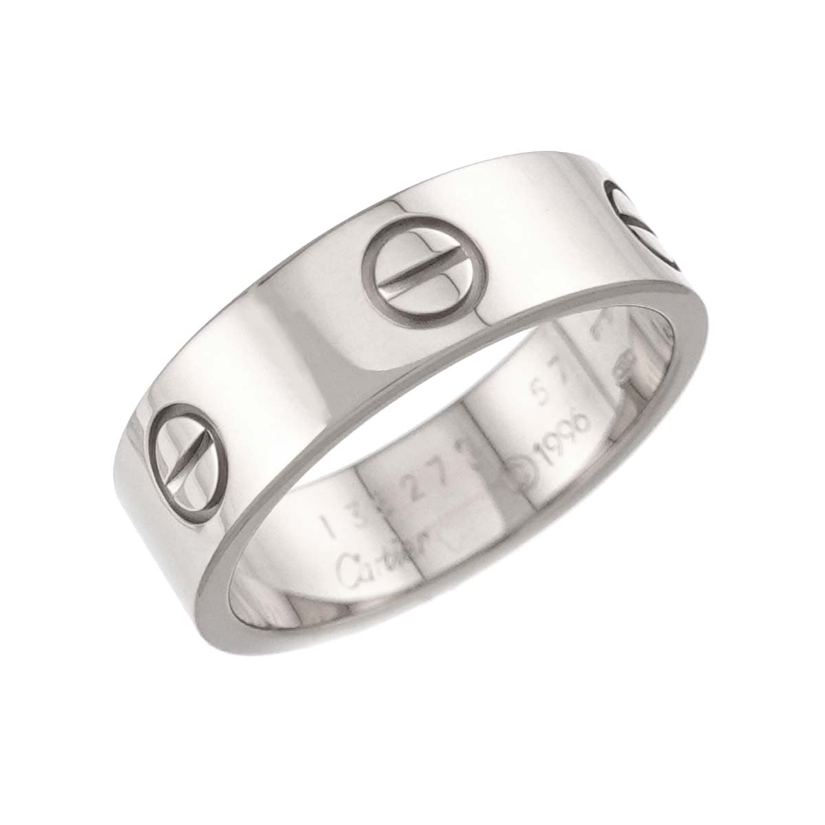 Love Ring 18K White Gold 750 size57 7.5(US)