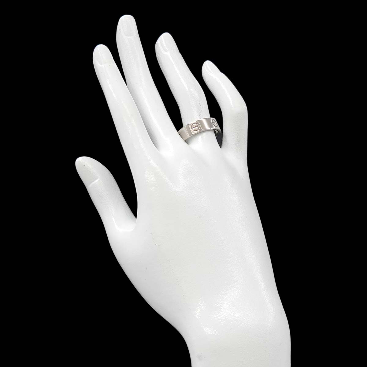 Love Ring 18K White Gold 750 size57 7.5(US)