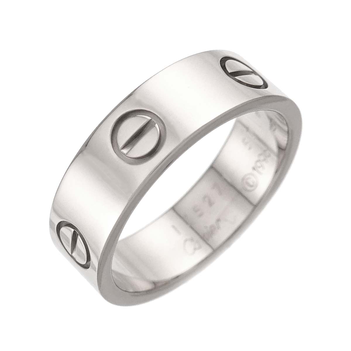 Love Ring 18K White Gold 750 size57 7.5(US)