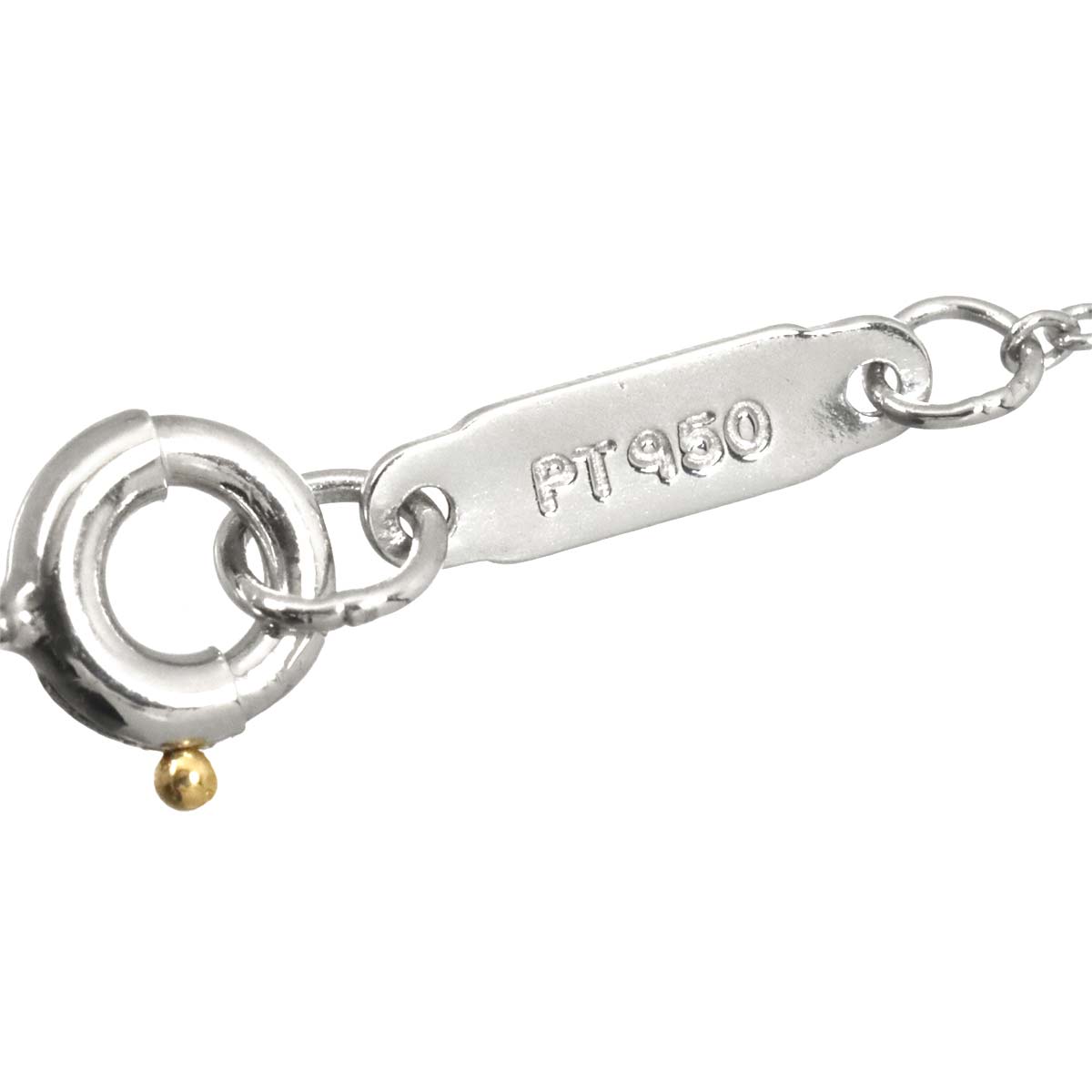 Bezel Set Diamond Necklace Platinum