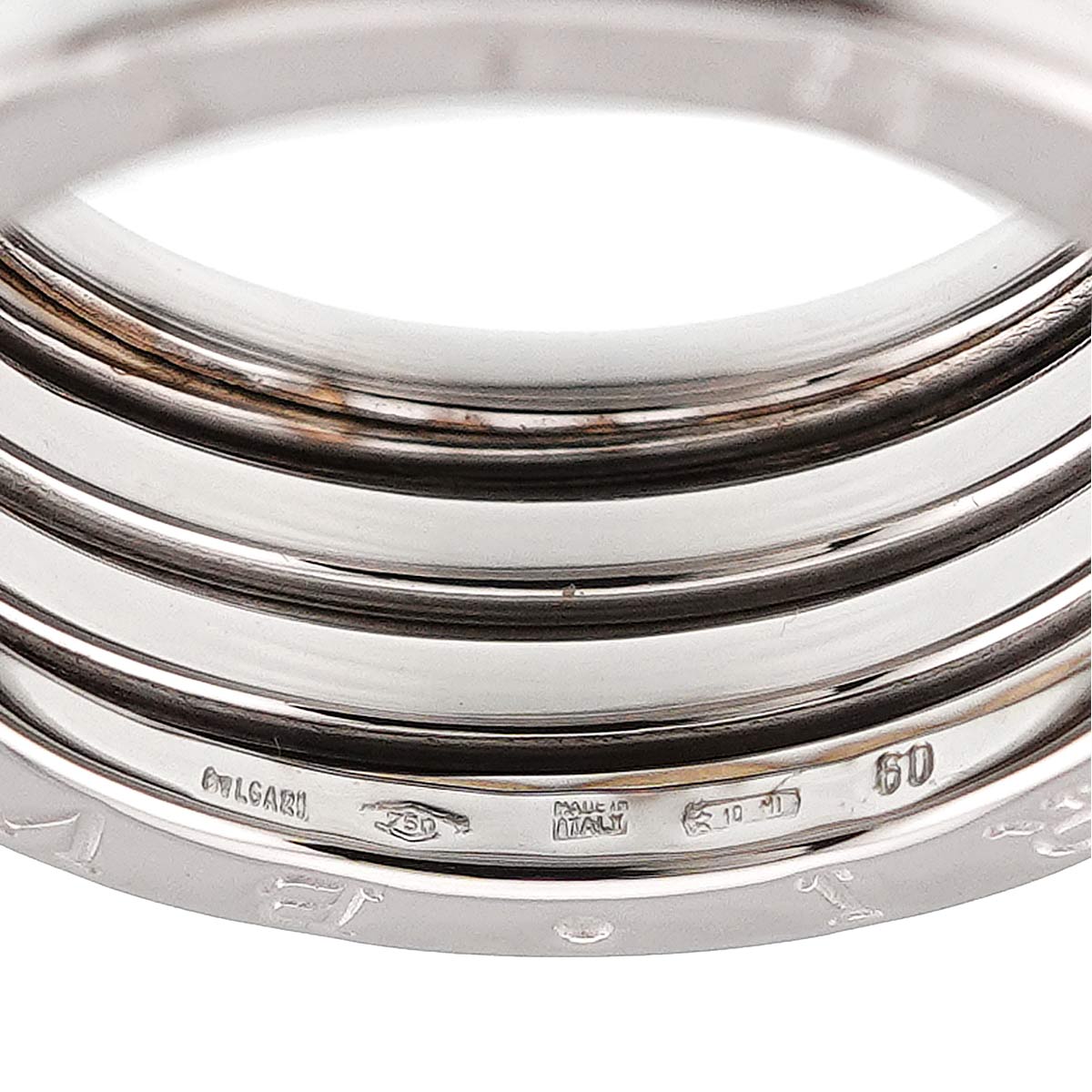 B-ZERO1 4 BAND Ring 18K White Gold 750 Size60 8.75(US)