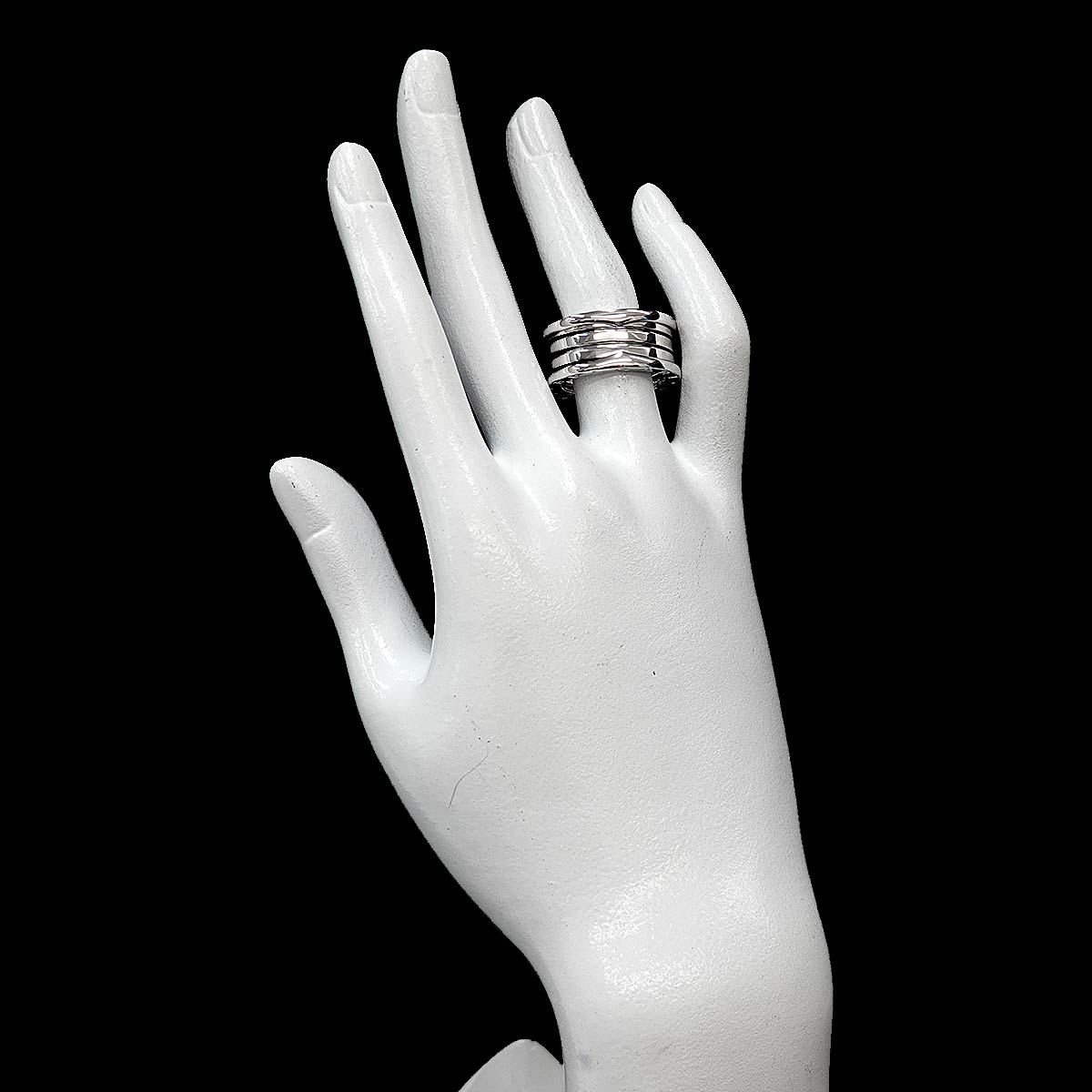 B-ZERO1 4 BAND Ring 18K White Gold 750 Size60 8.75(US)