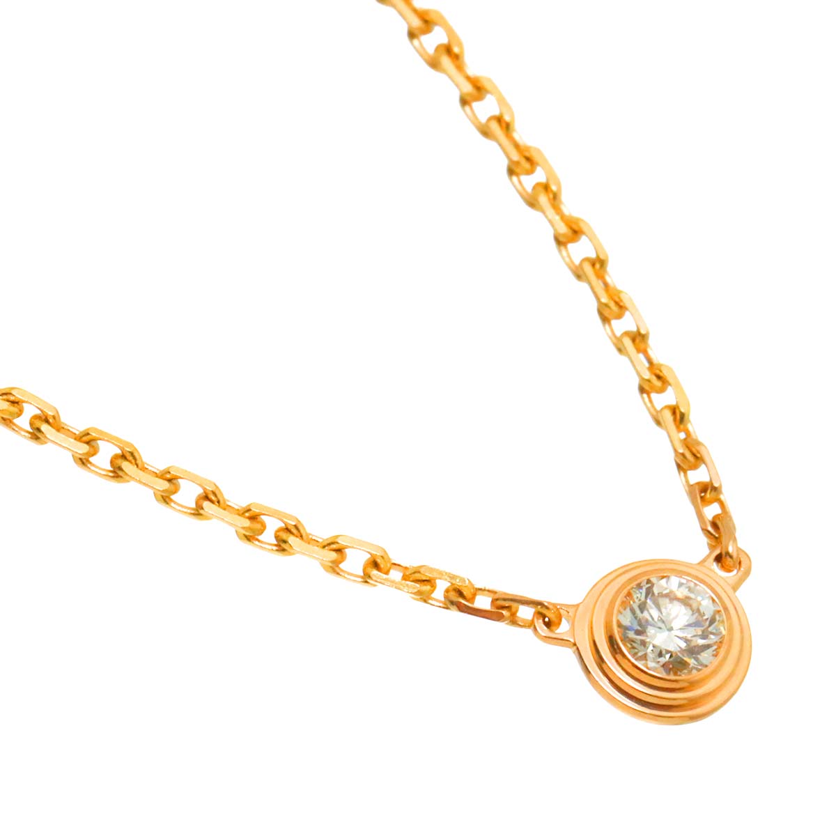 d Amour Diamond Necklace XS 18K Pink Gold 750