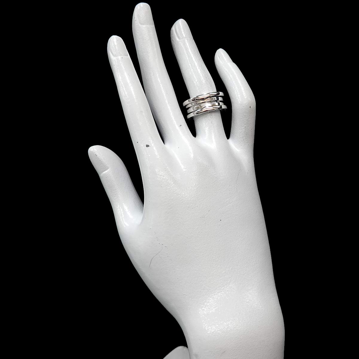 B-ZERO1 3 BAND Ring 18K White Gold 750 Size51 5.25(US)