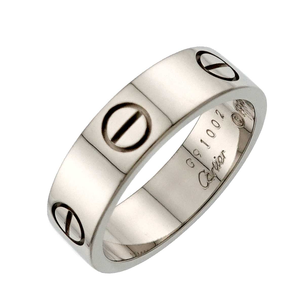 Love Ring 18K White Gold 750 size55 6.75(US)