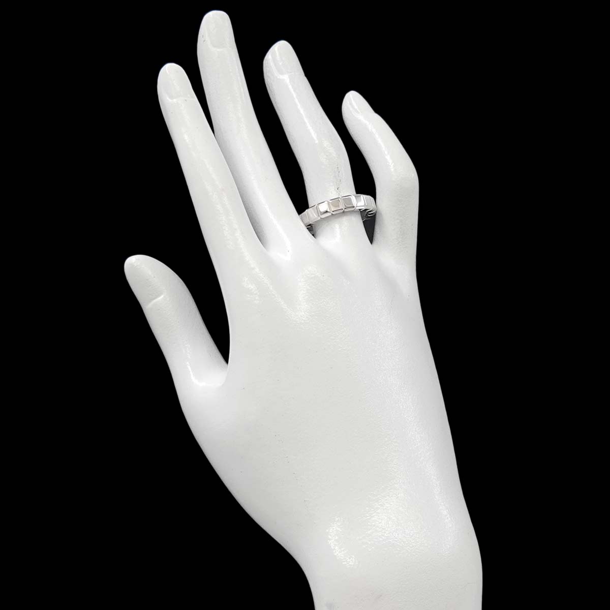 Ice Cube Ring 18K WG 750 Size7.25(US)