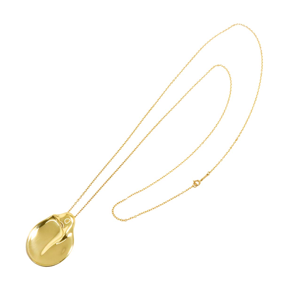 Long Necklace 18K YG Yellow Gold 750