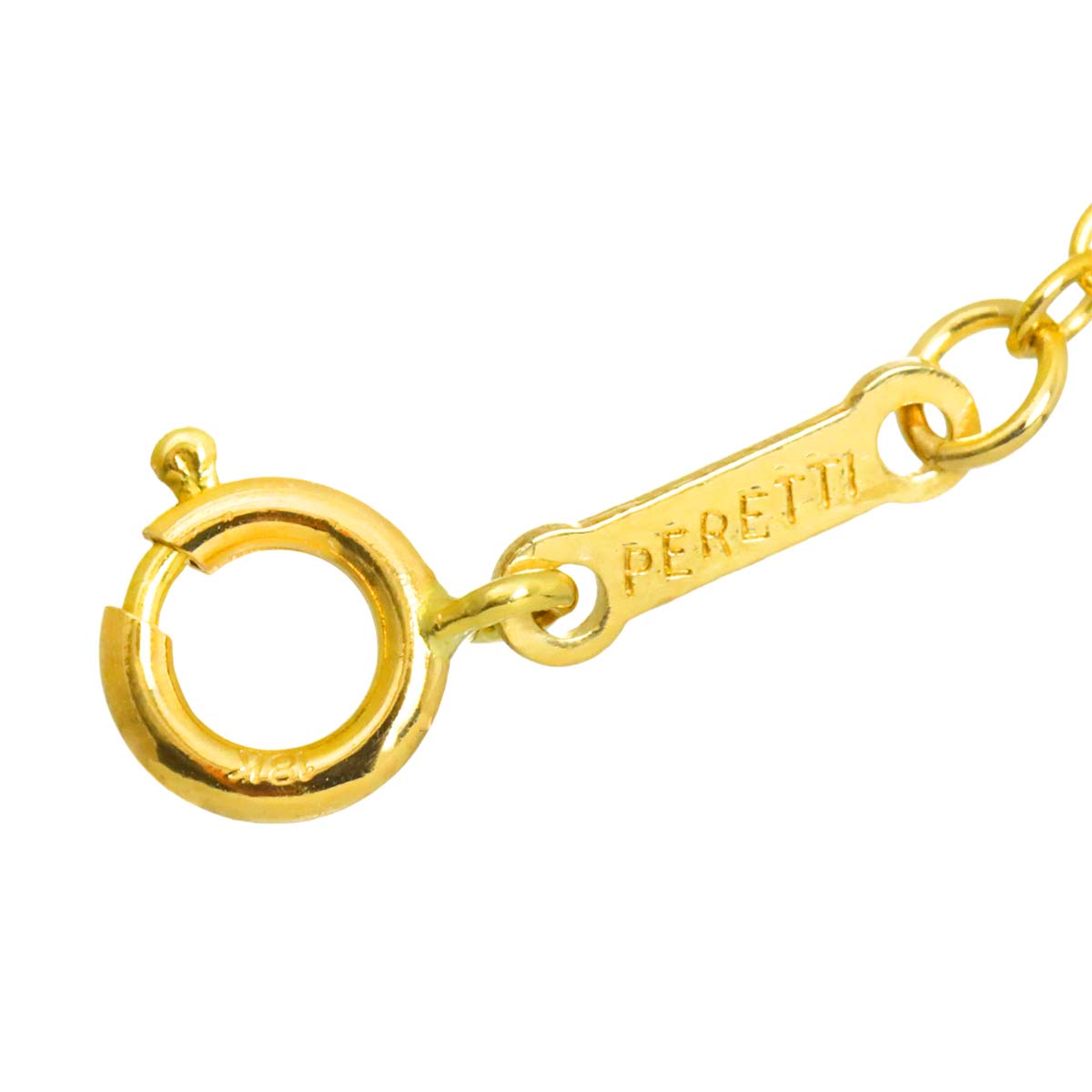 Long Necklace 18K YG Yellow Gold 750