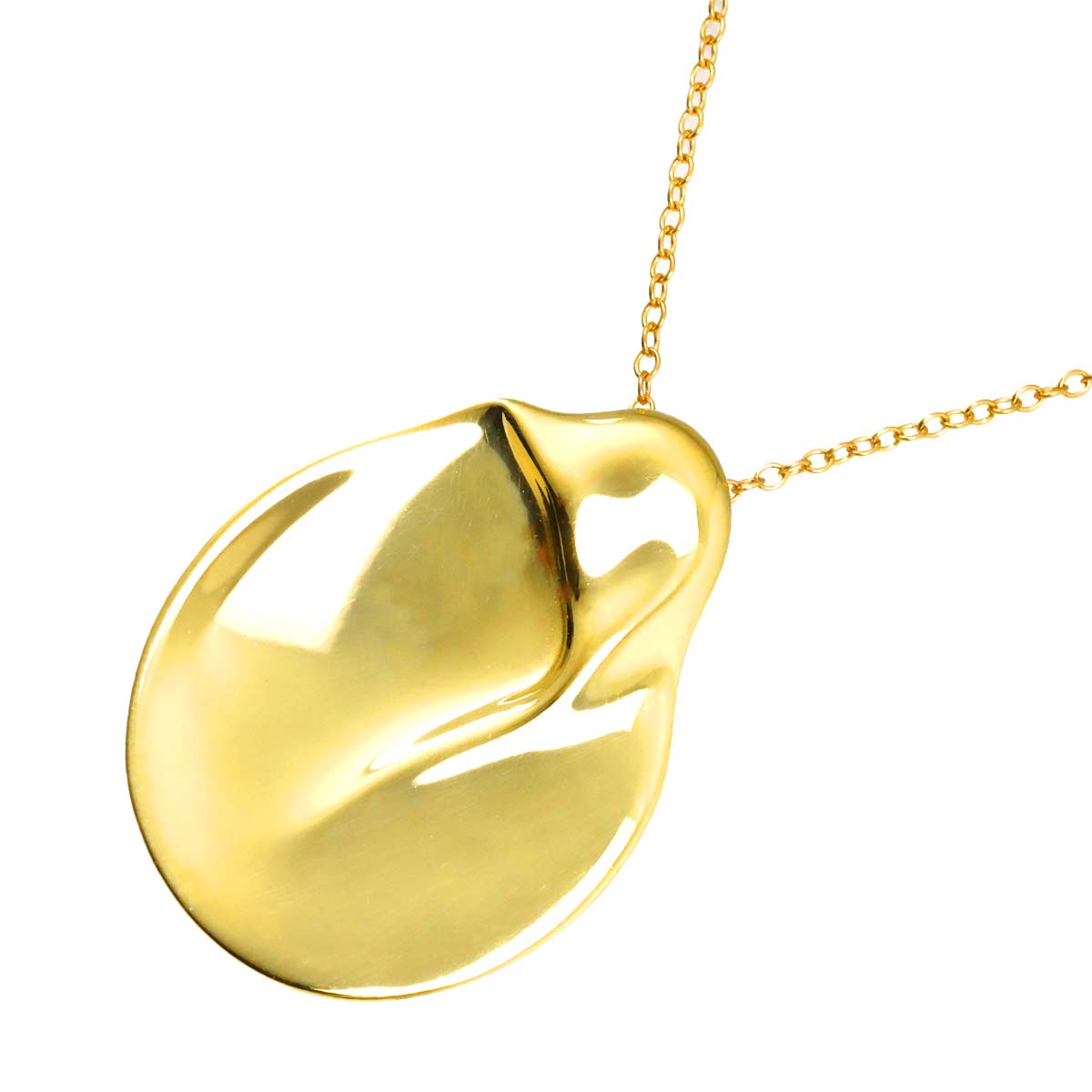 Long Necklace 18K YG Yellow Gold 750