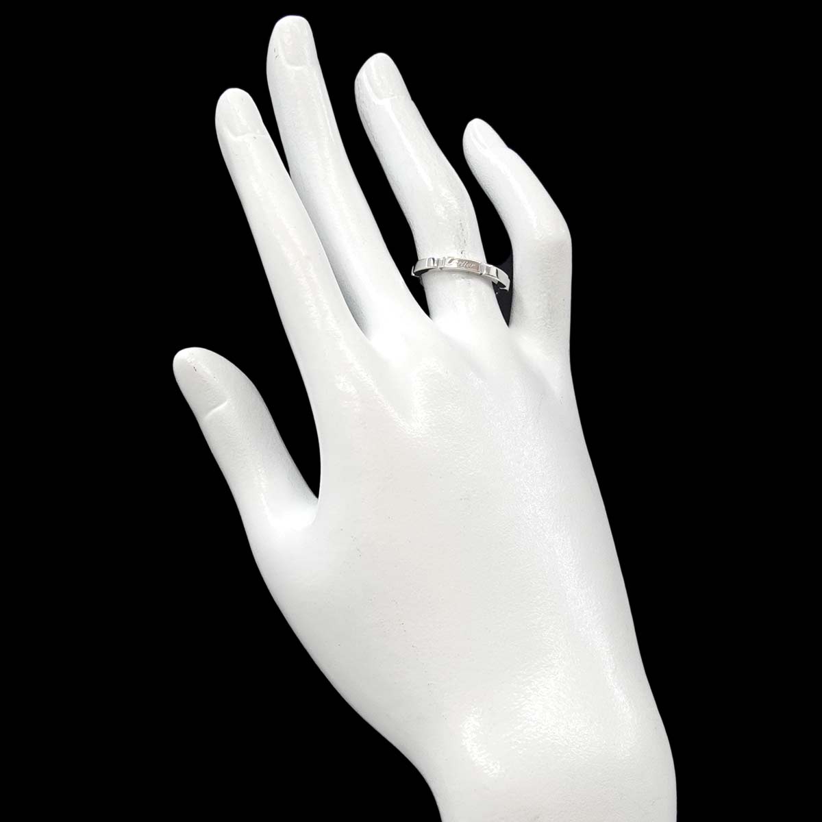 Maillon Panthere Ring 18K White Gold 750 Size53 6.25-6.5(US)