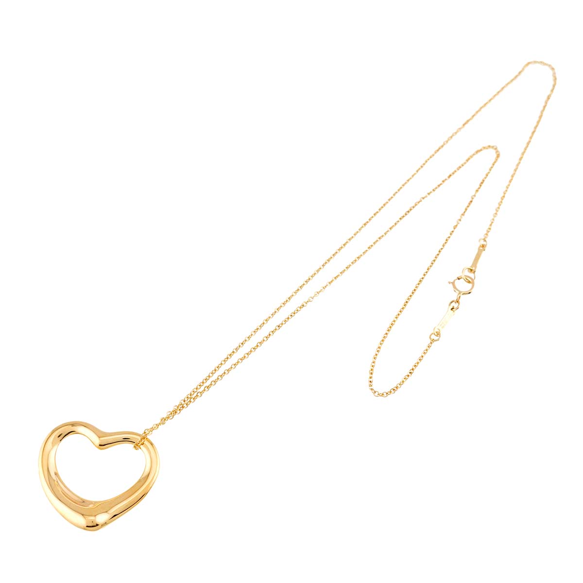 Open Heart Necklace 18K Yellow Gold 750