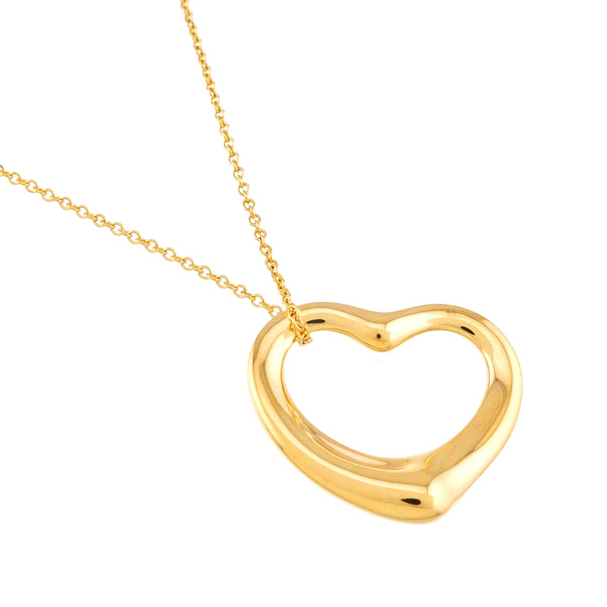 Open Heart Necklace 18K Yellow Gold 750