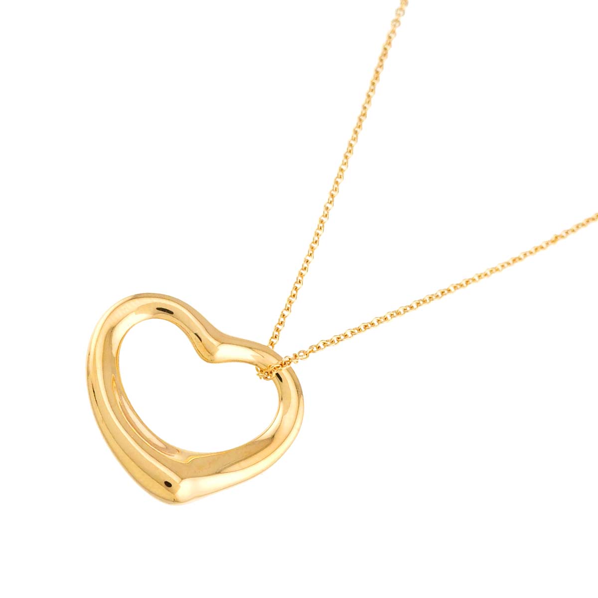 Open Heart Necklace 18K Yellow Gold 750