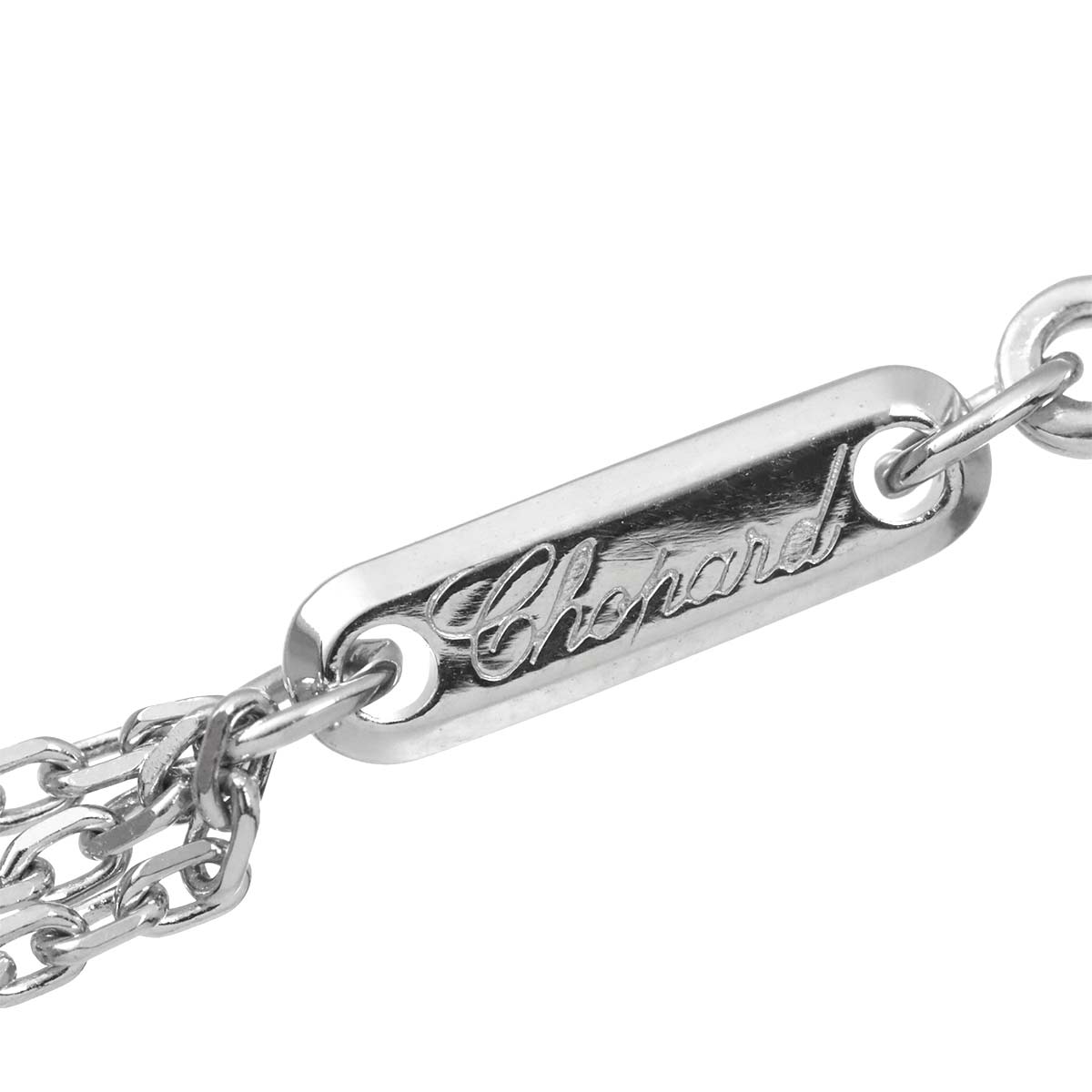 Happy Spirit Diamond Long Necklace 18K White Gold 750