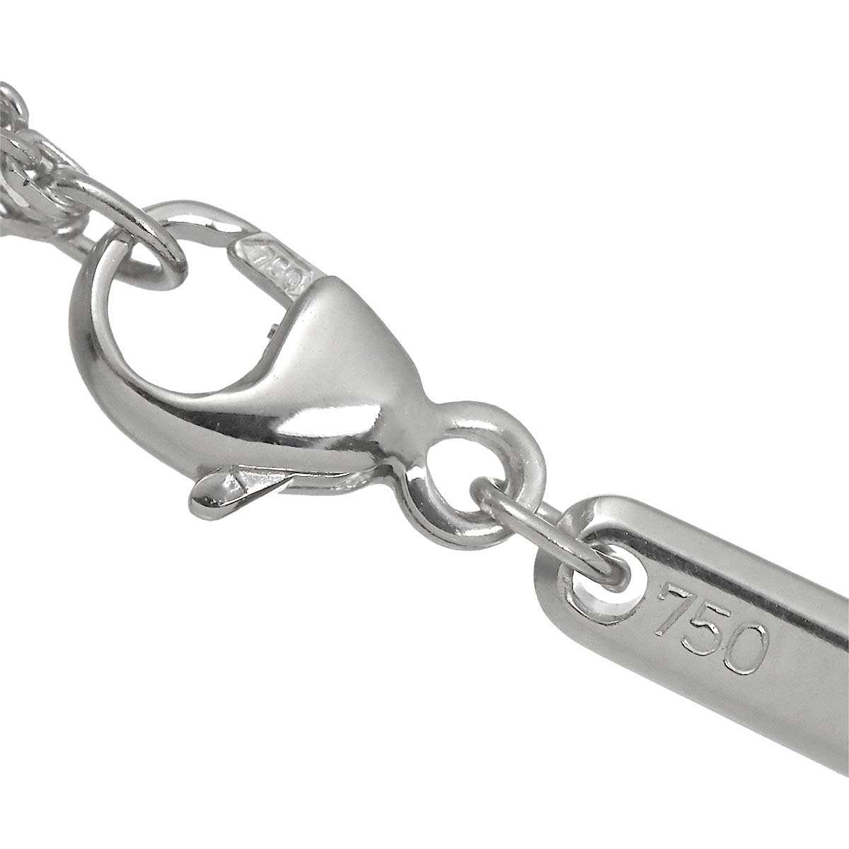Happy Spirit Diamond Long Necklace 18K White Gold 750