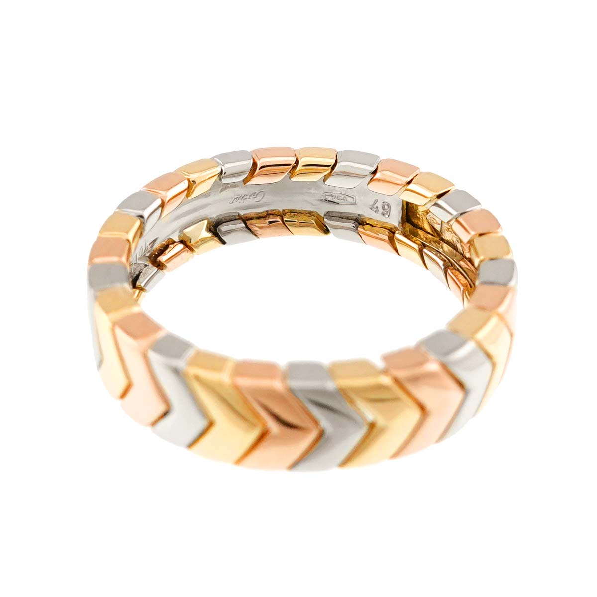 Ring 18K YG WG PG 750 Size49 4.5-4.75(US)