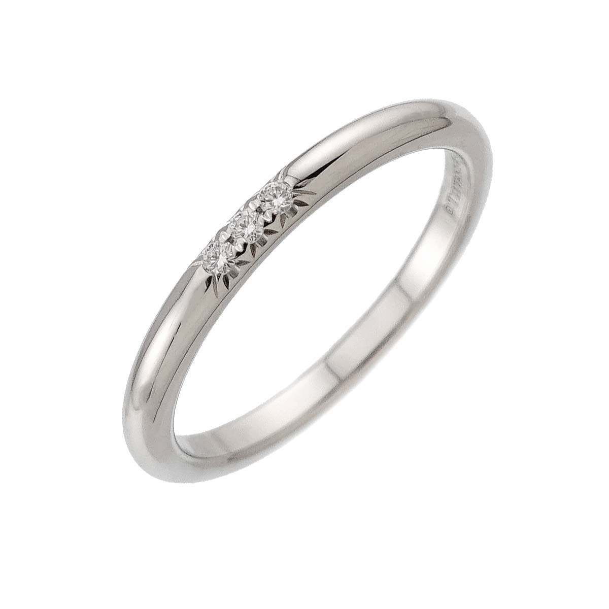 Forever Band Diamond Ring Pt Platinum Size5.75-6(US)