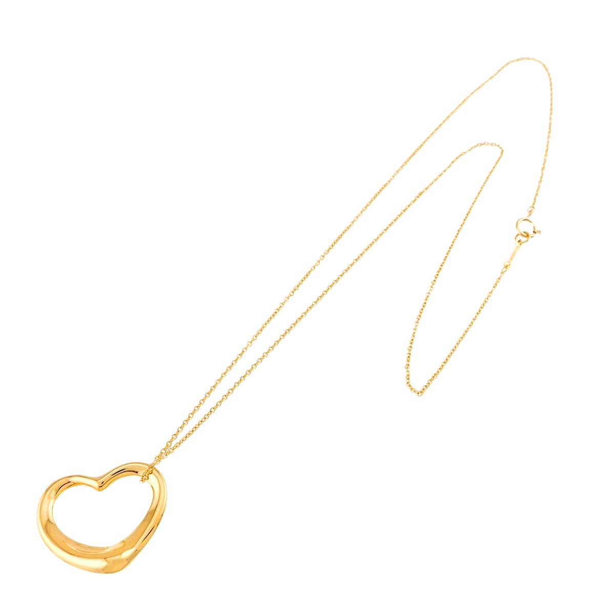 Open Heart Necklace 18K Yellow Gold 750