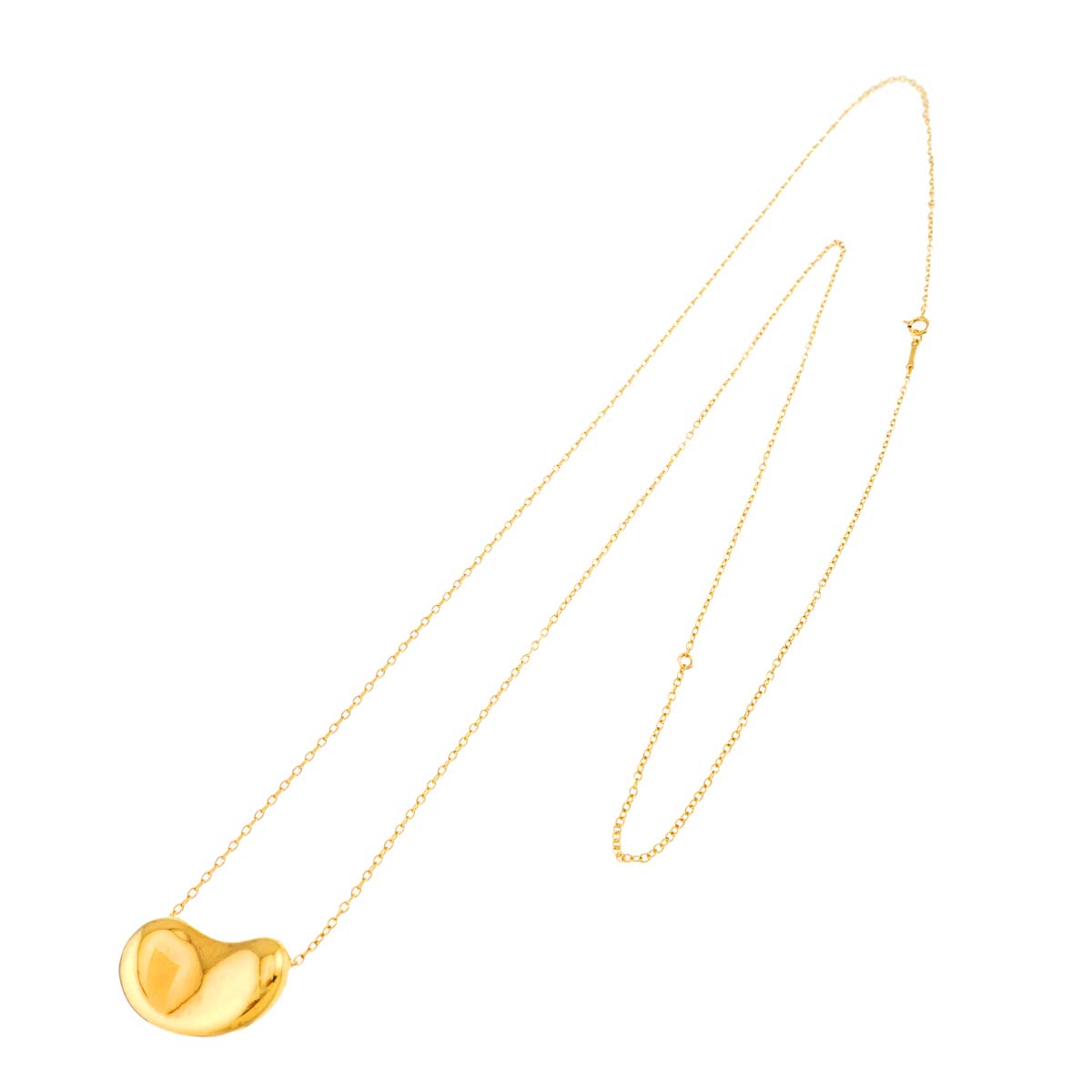 Bean Long Necklace 18K Yellow Gold 750