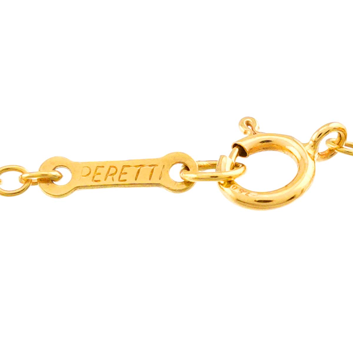 Bean Long Necklace 18K Yellow Gold 750