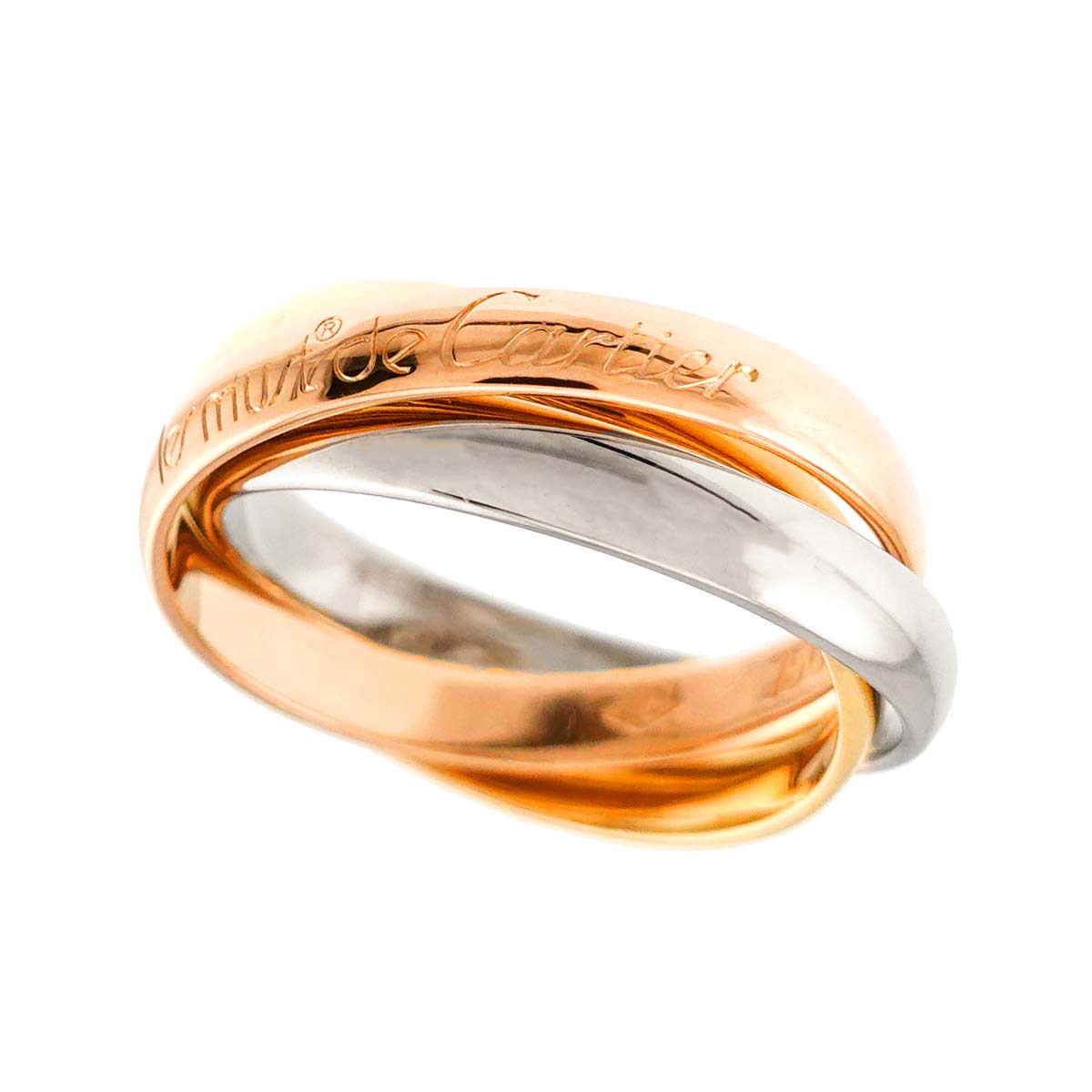 Trinity SM Ring 18K YG WG PG 750 Size49 4.75-5(US)