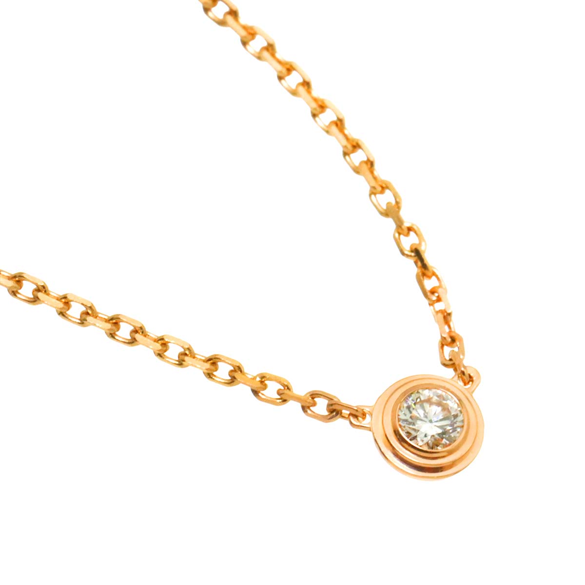 d Amour Diamond Necklace XS 18K Pink Gold 750