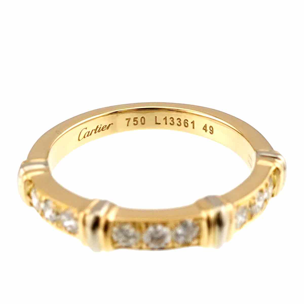 Contessa Diamond Ring 18K YG WG 750 size49 5-5.25(US)