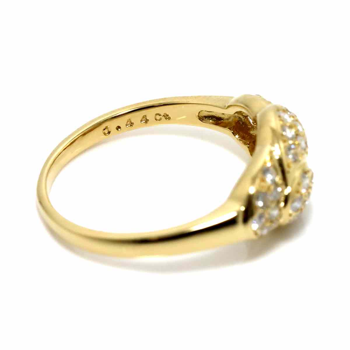 Diamond 0.44ct Ring 18K YG 750 Size6(US)