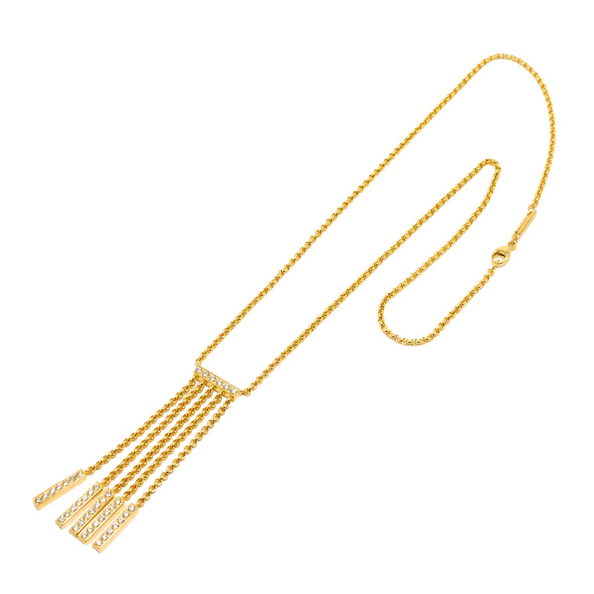 Diamond Necklace 18K Yellow Gold 750
