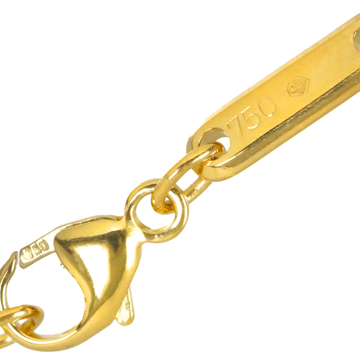 Diamond Necklace 18K Yellow Gold 750