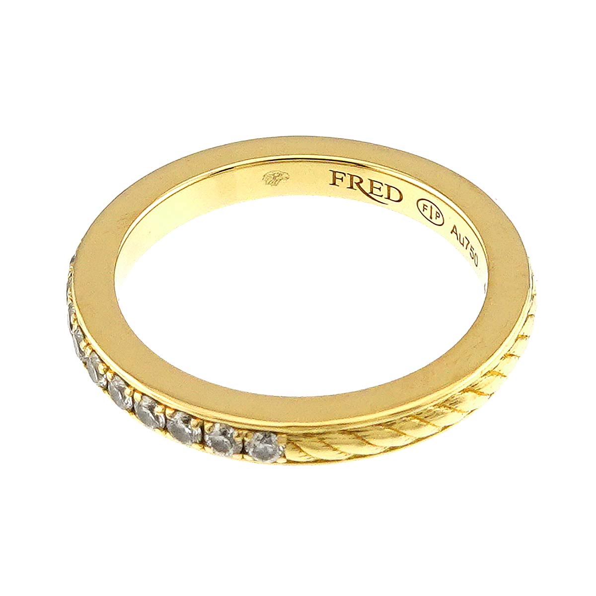 Force 10 DUO Diamond Ring 18K YG 750 size49 4.75-5(US)