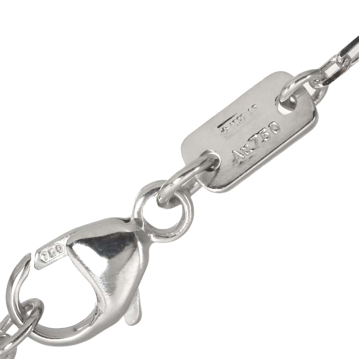 GG running Diamoind Necklace 18K White Gold 750