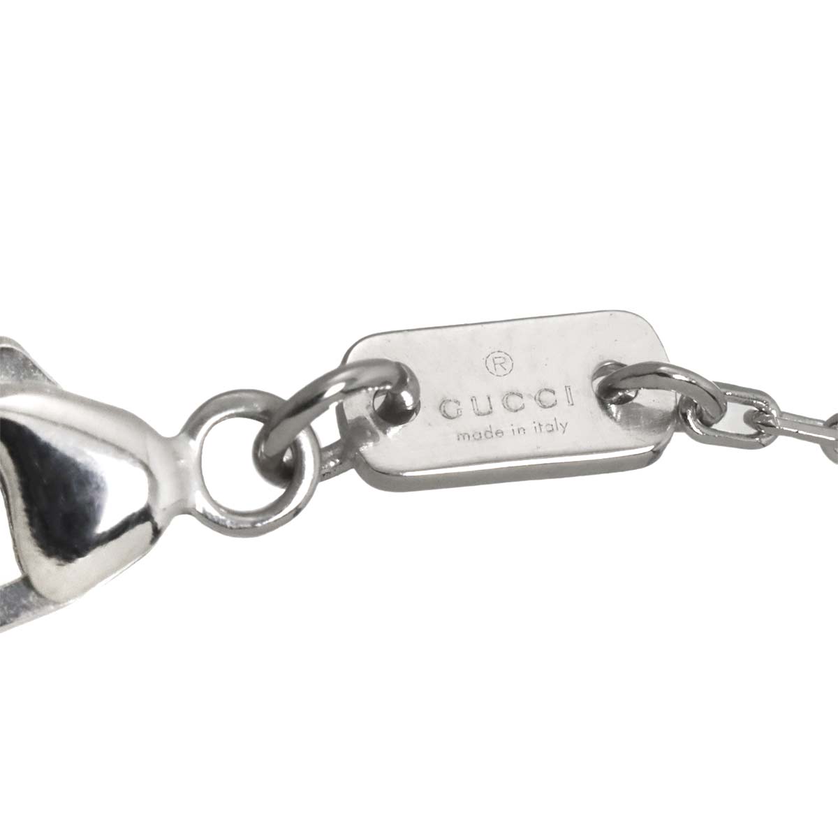 GG running Diamoind Necklace 18K White Gold 750