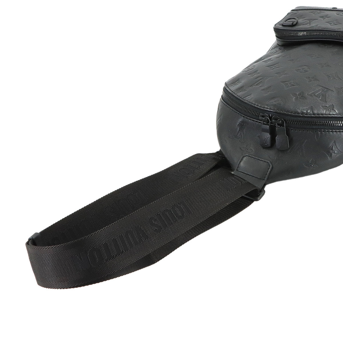Monogram Shadow Racer Sling Bag Leather Black M46107