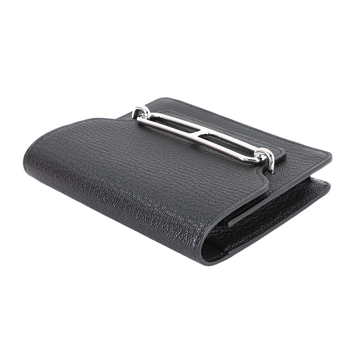 Roulis Slim Wallet Chevre Black U Purse