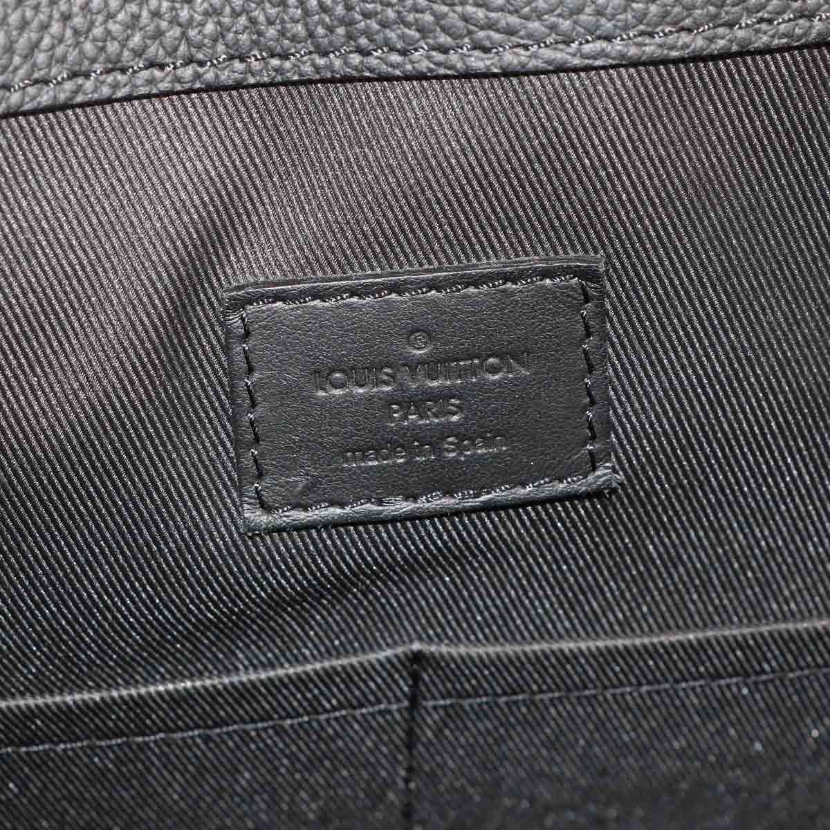 Aerogram Takeoff Tote Bag Leather Black M57308 LV Purse