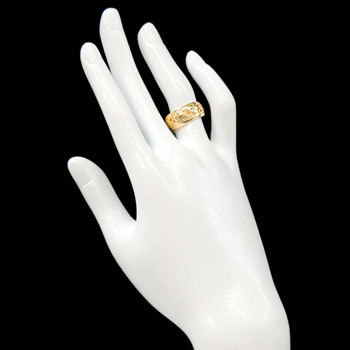 Petit Berg Monogram Ring 18K YG 750 Size51 5.25(US)
